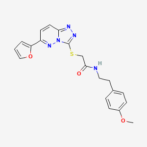 2-((6-(furan-2-yl)-[1,2,4]triazolo[4,3-b]pyridazin-3-yl)thio)-N-(4-methoxyphenethyl)acetamide