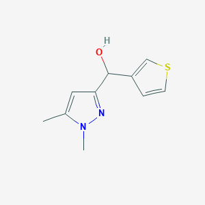 (1,5-dimethyl-1H-pyrazol-3-yl)(thiophen-3-yl)methanol