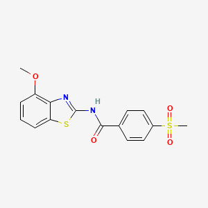 N-(4-methoxybenzo[d]thiazol-2-yl)-4-(methylsulfonyl)benzamide