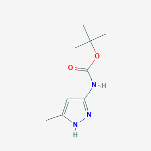 molecular formula C9H15N3O2 B2676092 Tert-butyl 5-methyl-1h-pyrazol-3-ylcarbamate CAS No. 1899056-75-7