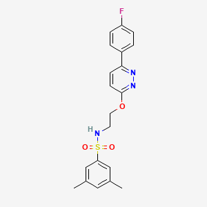 N-(2-((6-(4-fluorophenyl)pyridazin-3-yl)oxy)ethyl)-3,5-dimethylbenzenesulfonamide