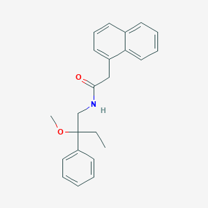molecular formula C23H25NO2 B2676129 N-(2-methoxy-2-phenylbutyl)-2-(naphthalen-1-yl)acetamide CAS No. 1797881-66-3