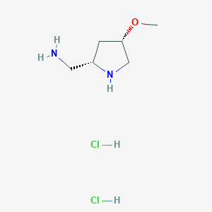 [(2S,4S)-4-Methoxypyrrolidin-2-yl]methanamine;dihydrochloride