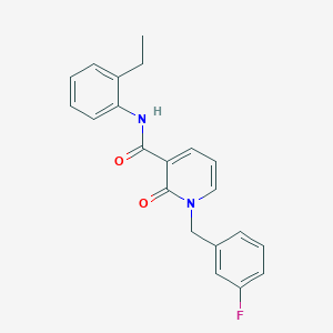 molecular formula C21H19FN2O2 B2676143 N-(2-ethylphenyl)-1-[(3-fluorophenyl)methyl]-2-oxo-1,2-dihydropyridine-3-carboxamide CAS No. 946301-38-8