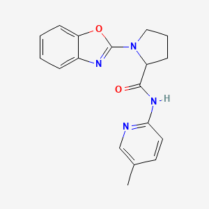 1-(benzo[d]oxazol-2-yl)-N-(5-methylpyridin-2-yl)pyrrolidine-2-carboxamide