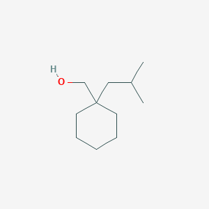 molecular formula C11H22O B2676160 [1-(2-methylpropyl)cyclohexyl]methanol CAS No. 1430752-03-6