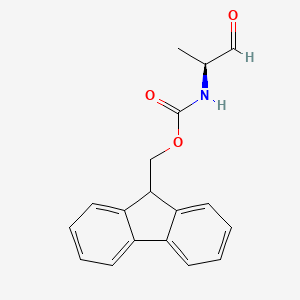 molecular formula C18H17NO3 B2676211 Fmoc-ala-aldehyde CAS No. 146803-41-0; 9003-70-7