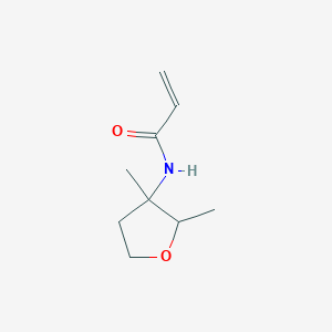 molecular formula C9H15NO2 B2676231 N-(2,3-dimethyloxolan-3-yl)prop-2-enamide CAS No. 1692535-12-8