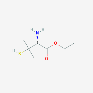 molecular formula C7H15NO2S B2676280 Ethyl (R)-2-amino-3-mercapto-3-methylbutanoate CAS No. 210281-90-6; 93700-41-5