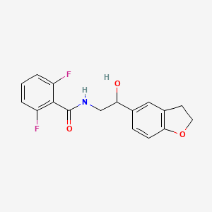 molecular formula C17H15F2NO3 B2676289 N-[2-(2,3-DIHYDRO-1-BENZOFURAN-5-YL)-2-HYDROXYETHYL]-2,6-DIFLUOROBENZAMIDE CAS No. 1421528-61-1