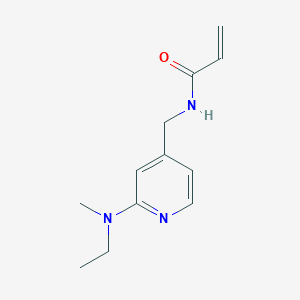 molecular formula C12H17N3O B2676410 N-({2-[ethyl(methyl)amino]pyridin-4-yl}methyl)prop-2-enamide CAS No. 2411235-84-0