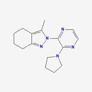3-methyl-2-[3-(pyrrolidin-1-yl)pyrazin-2-yl]-4,5,6,7-tetrahydro-2H-indazole