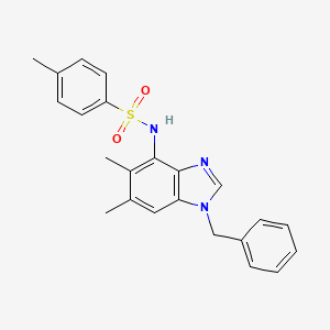 N-(1-benzyl-5,6-dimethyl-1H-1,3-benzimidazol-4-yl)-4-methylbenzenesulfonamide