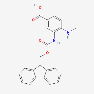 molecular formula C23H20N2O4 B2676426 Fmoc-MeDbz-OH CAS No. 1788861-35-7