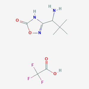 3-(1-Amino-2,2-dimethylpropyl)-1,2,4-oxadiazol-5-ol, trifluoroacetic acid
