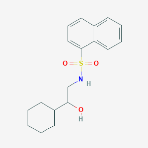 molecular formula C18H23NO3S B2676445 N-(2-cyclohexyl-2-hydroxyethyl)naphthalene-1-sulfonamide CAS No. 1351633-86-7