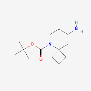molecular formula C13H24N2O2 B2676477 Tert-butyl 8-amino-5-azaspiro[3.5]nonane-5-carboxylate CAS No. 778646-91-6