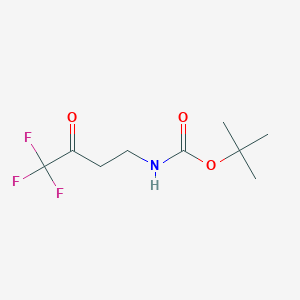 molecular formula C9H14F3NO3 B2676479 Tert-butyl N-(4,4,4-trifluoro-3-oxobutyl)carbamate CAS No. 2168256-22-0