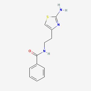 molecular formula C12H13N3OS B2676582 N-(2-(2-aminothiazol-4-yl)ethyl)benzamide CAS No. 1286732-88-4
