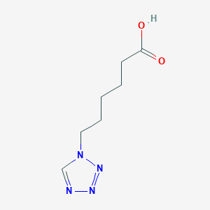molecular formula C7H12N4O2 B2676640 6-(1H-1,2,3,4-tetrazol-1-yl)hexanoic acid CAS No. 117027-64-2