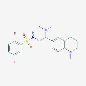 N-(2-(dimethylamino)-2-(1-methyl-1,2,3,4-tetrahydroquinolin-6-yl)ethyl)-2,5-difluorobenzenesulfonamide