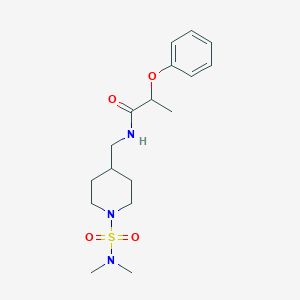 N-[[1-(Dimethylsulfamoyl)piperidin-4-yl]methyl]-2-phenoxypropanamide