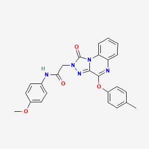 N-(4-methoxyphenyl)-2-[4-(4-methylphenoxy)-1-oxo[1,2,4]triazolo[4,3-a]quinoxalin-2(1H)-yl]acetamide