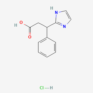 3-(1H-imidazol-2-yl)-3-phenylpropanoic acid hydrochloride