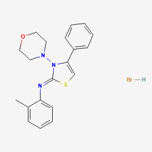 (Z)-2-methyl-N-(3-morpholino-4-phenylthiazol-2(3H)-ylidene)aniline hydrobromide
