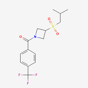 (3-(Isobutylsulfonyl)azetidin-1-yl)(4-(trifluoromethyl)phenyl)methanone