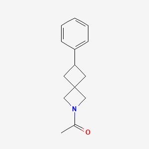 B2676722 1-(6-Phenyl-2-azaspiro[3.3]heptan-2-yl)ethanone CAS No. 2379994-05-3