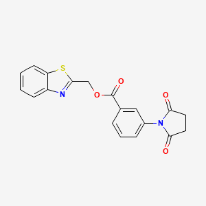 Benzo[d]thiazol-2-ylmethyl 3-(2,5-dioxopyrrolidin-1-yl)benzoate