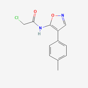 2-chloro-N-[4-(4-methylphenyl)-1,2-oxazol-5-yl]acetamide