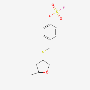 4-[(4-Fluorosulfonyloxyphenyl)methylsulfanyl]-2,2-dimethyloxolane