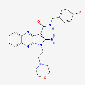 2-amino-N-(4-fluorobenzyl)-1-(2-morpholinoethyl)-1H-pyrrolo[2,3-b]quinoxaline-3-carboxamide
