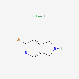 6-bromo-1H,2H,3H-pyrrolo[3,4-c]pyridine hydrochloride