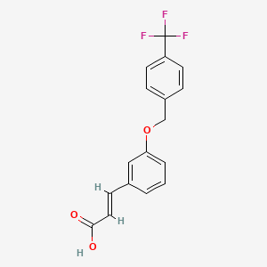 (E)-3-(3-{[4-(trifluoromethyl)benzyl]oxy}phenyl)-2-propenoic acid