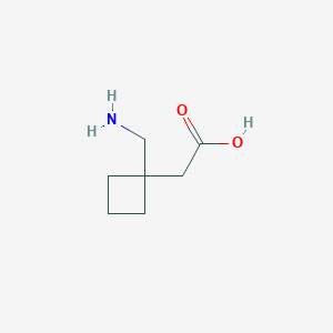 molecular formula C7H13NO2 B2676774 2-[1-(aminomethyl)cyclobutyl]acetic Acid CAS No. 748754-87-2