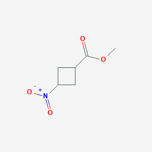molecular formula C6H9NO4 B2676789 Methyl (1r,3r)-3-nitrocyclobutane-1-carboxylate CAS No. 2155840-82-5