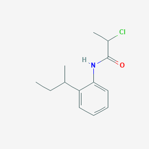 molecular formula C13H18ClNO B2676792 N-(2-sec-butylphenyl)-2-chloropropanamide CAS No. 743441-87-4