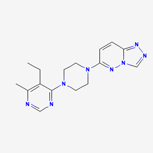 molecular formula C16H20N8 B2676798 6-[4-(5-Ethyl-6-methylpyrimidin-4-yl)piperazin-1-yl]-[1,2,4]triazolo[4,3-b]pyridazine CAS No. 2380176-89-4