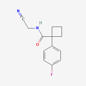 N-(cyanomethyl)-1-(4-fluorophenyl)cyclobutane-1-carboxamide