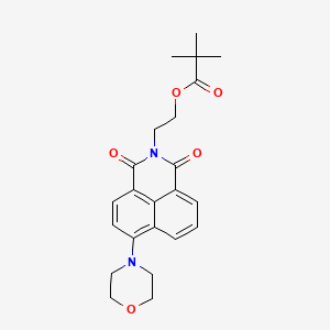 2-(6-morpholino-1,3-dioxo-1H-benzo[de]isoquinolin-2(3H)-yl)ethyl pivalate