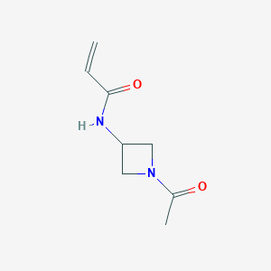 molecular formula C8H12N2O2 B2676845 N-(1-Acetylazetidin-3-yl)prop-2-enamide CAS No. 1862836-27-8