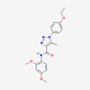molecular formula C20H22N4O4 B2676906 N-(2,4-dimethoxyphenyl)-1-(4-ethoxyphenyl)-5-methyl-1H-1,2,3-triazole-4-carboxamide CAS No. 895644-40-3