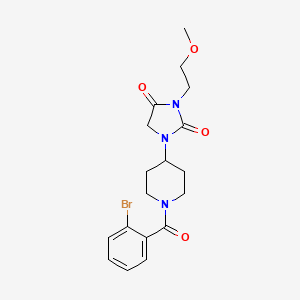 1-(1-(2-Bromobenzoyl)piperidin-4-yl)-3-(2-methoxyethyl)imidazolidine-2,4-dione