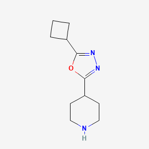 4-(5-Cyclobutyl-1,3,4-oxadiazol-2-yl)piperidine