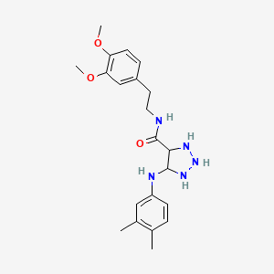 N-[2-(3,4-dimethoxyphenyl)ethyl]-5-(3,4-dimethylanilino)triazolidine-4-carboxamide