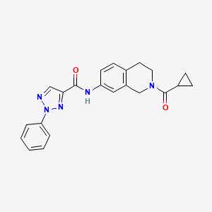 N-(2-(cyclopropanecarbonyl)-1,2,3,4-tetrahydroisoquinolin-7-yl)-2-phenyl-2H-1,2,3-triazole-4-carboxamide