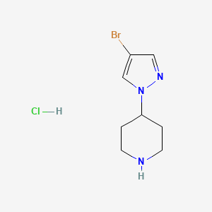 4-(4-Bromo-pyrazol-1-YL)-piperidine hydrochloride